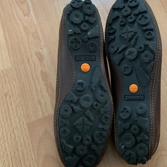 Timberland Brown Leather Smart Comfort System Driving Mules Women's Size 7M - Picture 6 of 9